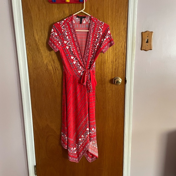 BCBGMaxAzria Dresses & Skirts - BCBGMaxazria red wrap dress
